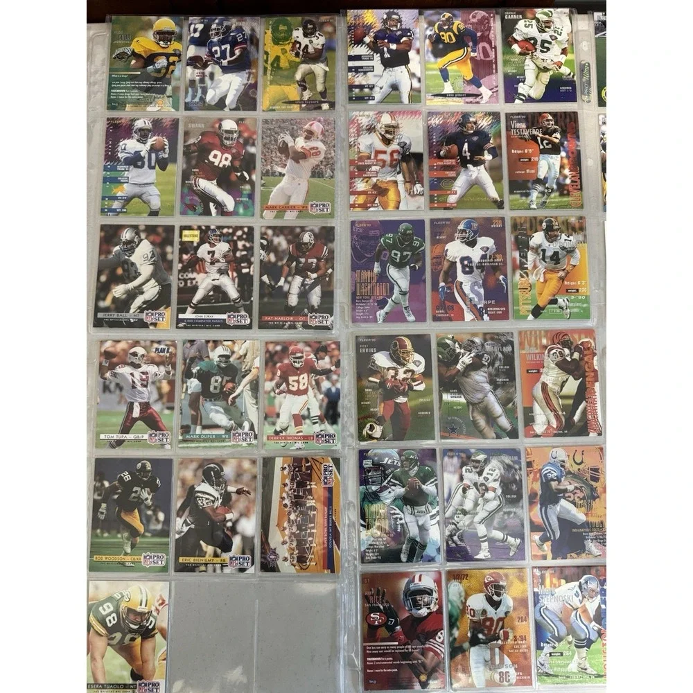 NFL Football Card Lot Of 83 Cards 1990's - Fleer, Upper Deck, NFL Pro Set‎